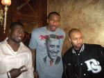 Ovie Mughelli (Falcons), Amar'e Stoudemire (Suns) & DrummaBoy