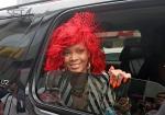 Rihanna on Set of "Whats My Name" in NYC