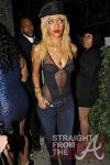 Blonde Rihanna Parties in Revealing Bodysuit (2/3/12)