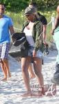 Mary J. Blige Sunning in Miami