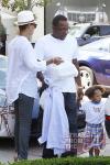 Bobby Brown out with his son 040712