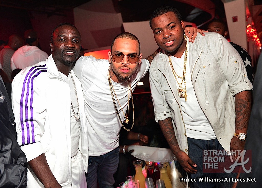 Akon, Chris Brown and Sean Kingston