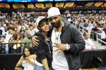 Celebs Courtside at Hawks Game (Playoff Game 5)