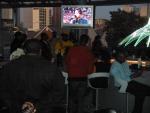 Crowd watches as Jennifer Hudson Sings National Anthem 