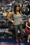 Celebs Courtside at Hawks Game