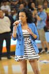 Keyshia sings the national anthem