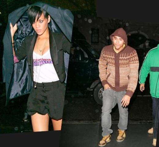 pics of rihanna and chris brown. Rihanna and Chris Brown were