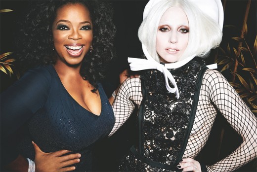 lady gaga x posed. Lady Gaga and Oprah posed at