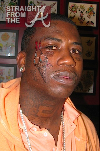 gucci man tattoo on face. Introducing Gucci Mane#39;s new