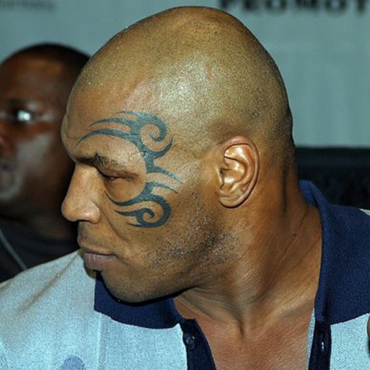 Mike Tyson Tribal Face Tattoo New Style 2011
