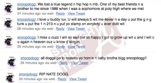 nate dogg and snoop dogg. R.I.P. Nate Dogg…