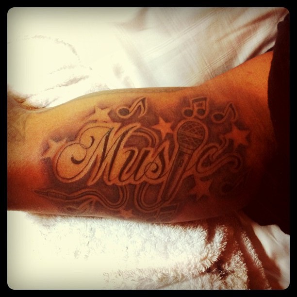 Music Tattoo Back to