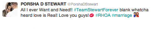porsha stewart tweet