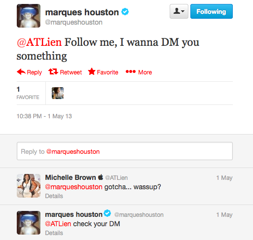 Marques Houston Tweet 1
