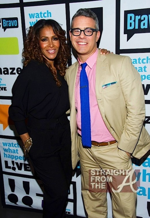 Sheree Whitfield Andy Cohen WWHL StraightFromTheA