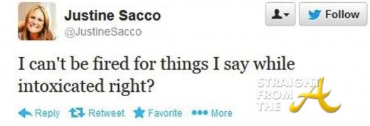 Justin Sacco Tweet