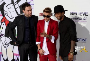 Usher Justin Bieber Premiere 2013-10