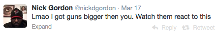 Nick Gordon Tweets
