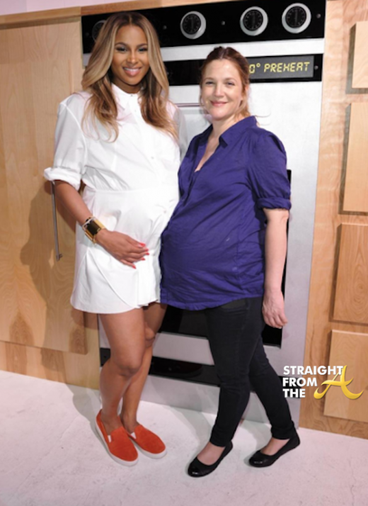 Drew Barrymore and Ciara Pregnant 2014 StraightFromthea 2