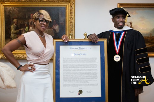 Mary J Blige Sean Diddy Combs - Howard Commencement 2014