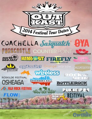 Outkast 20 Festival Tour Dates 2014 - StraightFromTheA