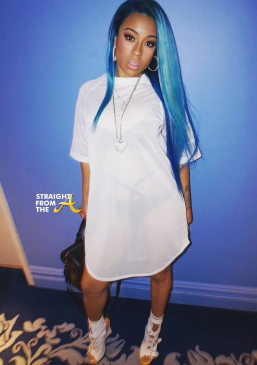 Keyshia Cole Blue Hair 2015 3