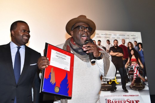 Cedric The Entertainer with the Phoenix Awards