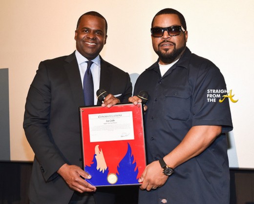 Ice Cube and Mayor Kasim Reed with the Phoenix Award - 2