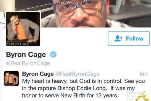 Byron Cage Eddie Long Tweet 1