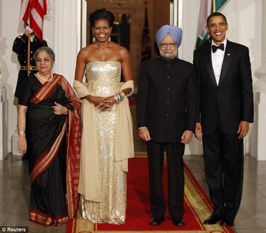 Michelle Obama’s State Dinner Dress By Naeem Khan (PHOTOS) - Straight ...