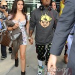 Boo’d Up ~ Lil Wayne & ‘Fiance’ Dhea Hit The Lakers Game… [PHOTOS]