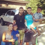 Pic of the Day: Usher & Grace… One Big Happy Family!