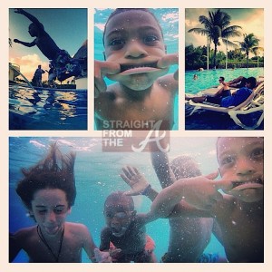 Usher and Sons Vacation 2013-1