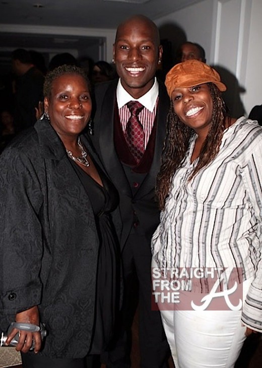 Tyrese Gibson with Mom and Sister