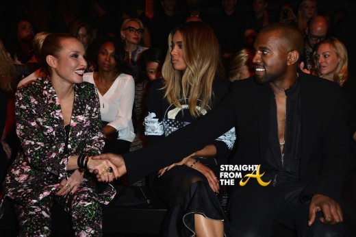 Ciara Kanye Givenchy Front Row Paris Fashion Week PFW 2013 1