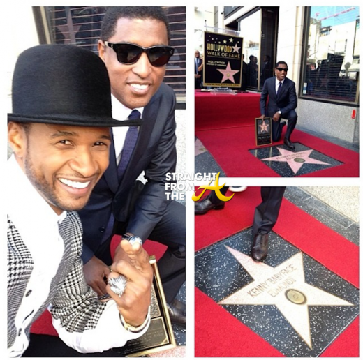Usher Babyface Hollywood Star 2013