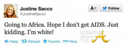 Justine Sacco Aids Twitter StraightFromTheA