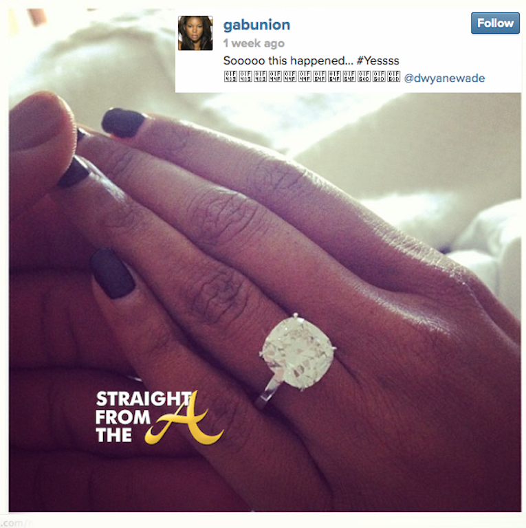 Gabrielle Union Dwayne Wade Engaged - Straight From The A [SFTA ...