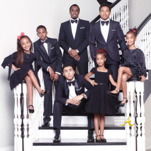 Sean Diddy Combs and Family Christmas 2013 StraightFromTheA