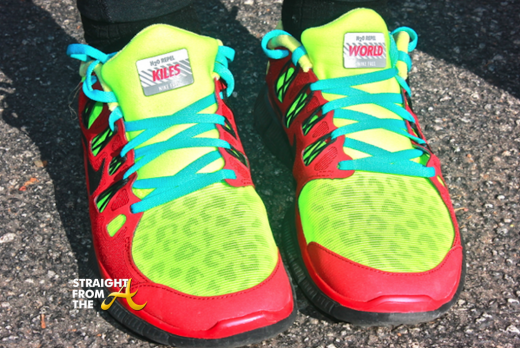 Tameka Raymodn Miles 4 Kile Custom Nikes StraightFromTheA 2013