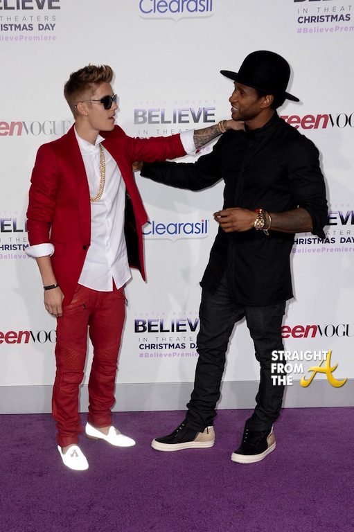 Usher Justin Bieber Premiere 2013-9