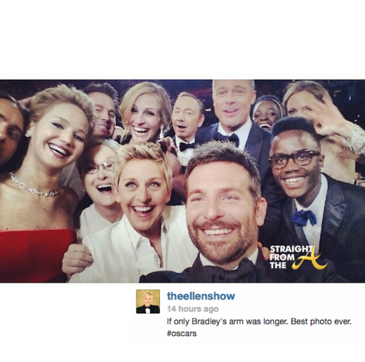 Ellen Degeneres Oscar Selfie 2014