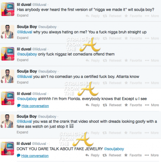 Lil Duval Soulja Boy Twitter Beef StraightFromTheA