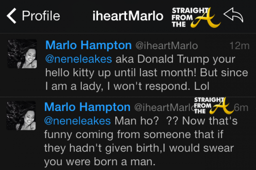 Marlo Hampton vs Nene Leakes 2014 StraightFromTheA 2