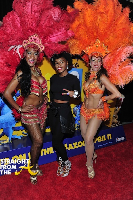 "RIO 2" Red Carpet Screening With Janelle Monae And Carlos Saldanha