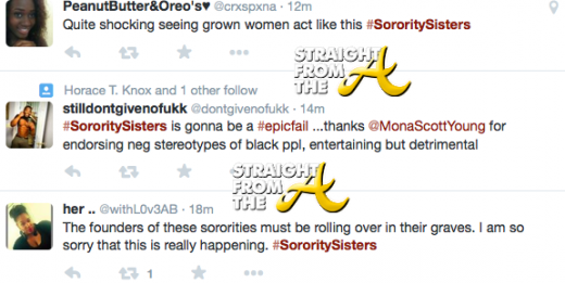 Sorority Sisters Tweets - StraightFromTheA