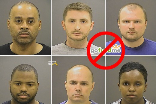 Members of Baltimore Police Department are pictured in this undated booking photo provided by the Baltimore Police Department