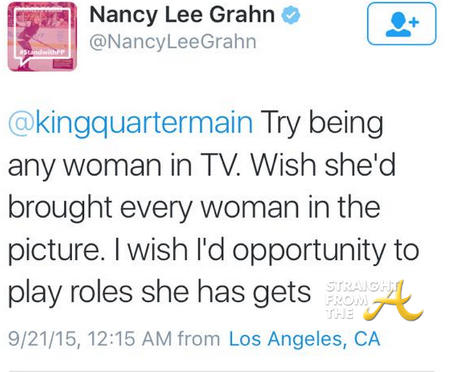 Nancy lee Grahn Tweet 3
