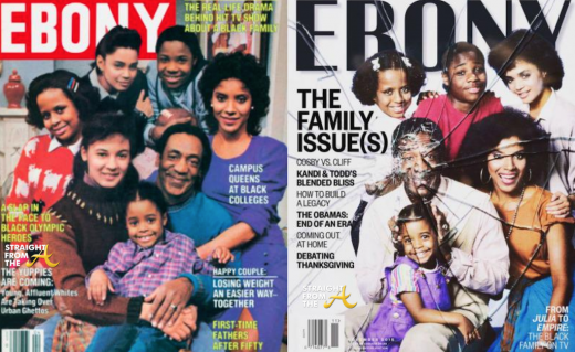 Cosby Show Ebony Cover Then and Now