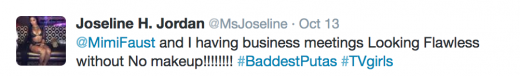 Joseline Tweet 1